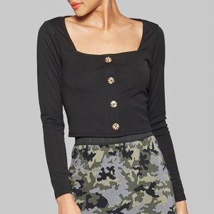 Wild Fable Square Neck Long Sleeve